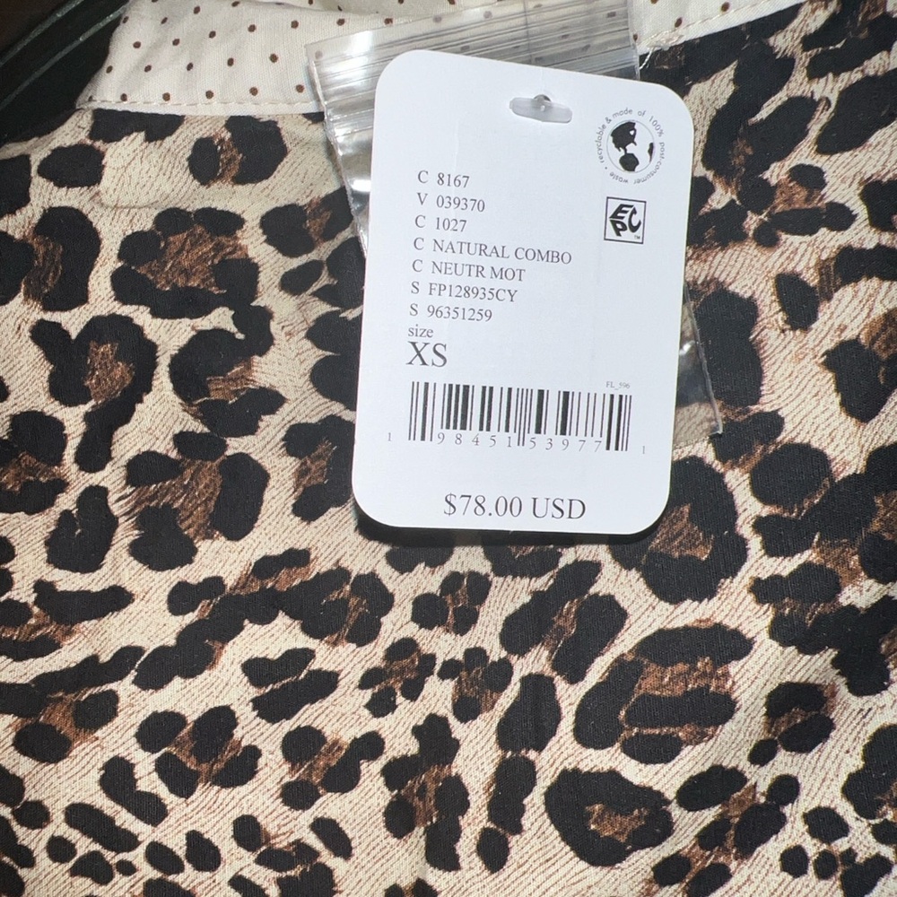 Free People Milk & Cookies Sleep Shirt NWT XS - Picture 7 of 8